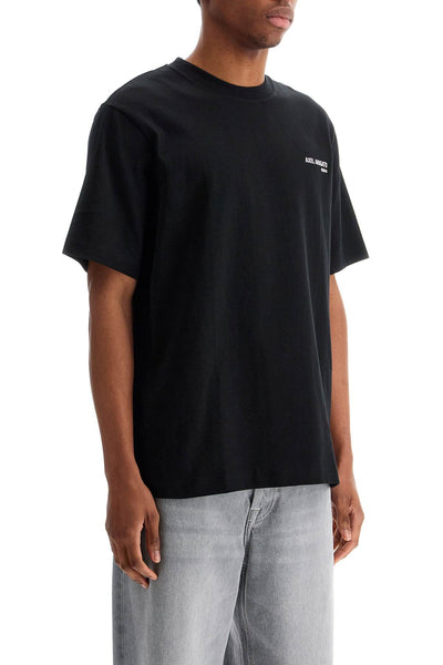 black organic cotton t-shirt with discreet logo A2215003 BLACK