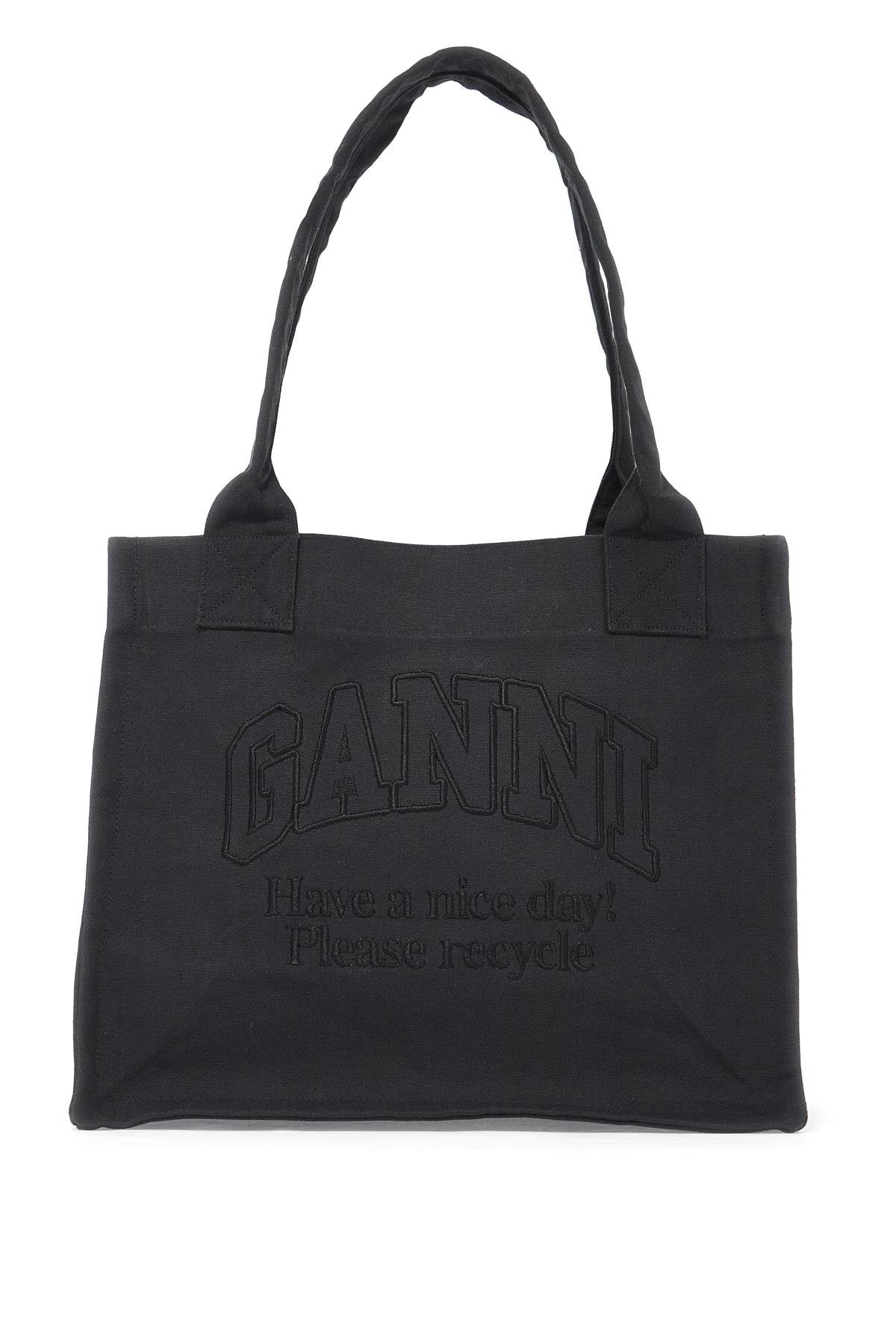 recycled cotton tote bag in A5577 PHANTOM