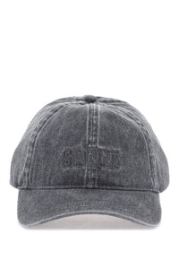 denim baseball cap with adjustable A5759 BLACK