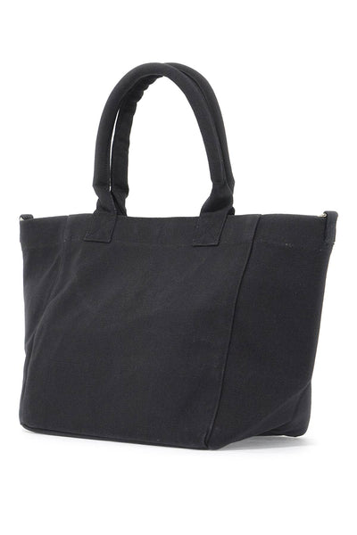 embroidered logo tote bag with A5972 BLACK