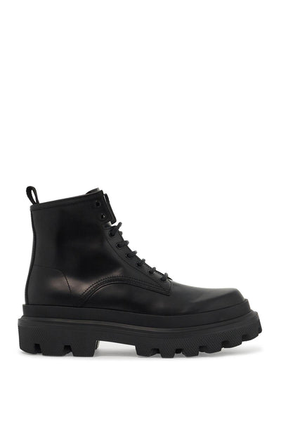 brushed leather hi-trekking A60566 AB640 NERO