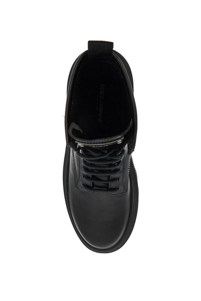 brushed leather hi-trekking A60566 AB640 NERO