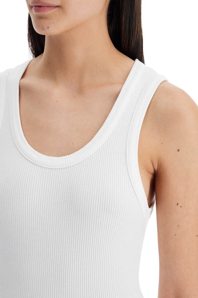 poppy ribbed tank top A7056 1260 WHITE