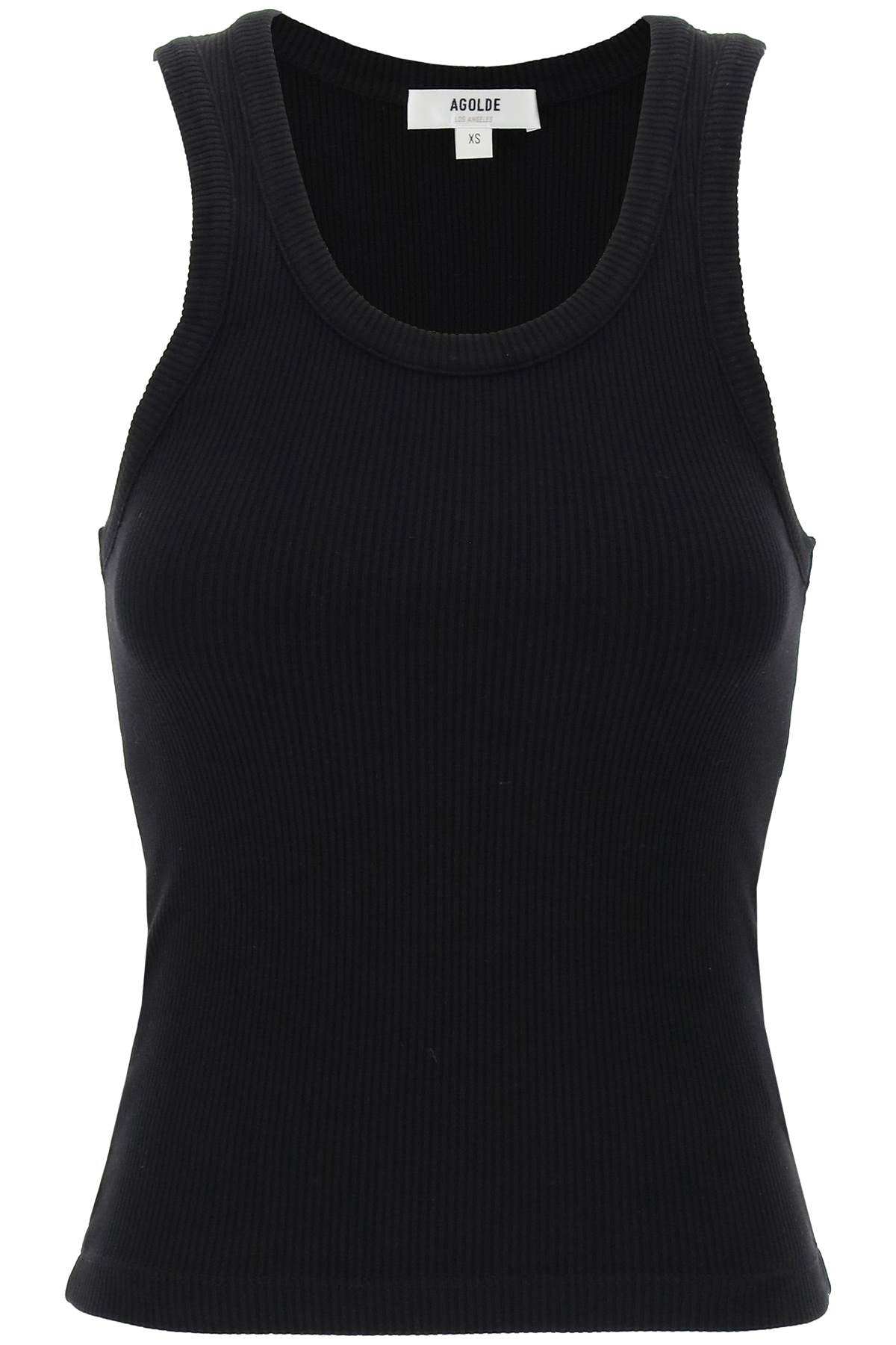 poppy ribbed tank top A7056 1260 BLACK