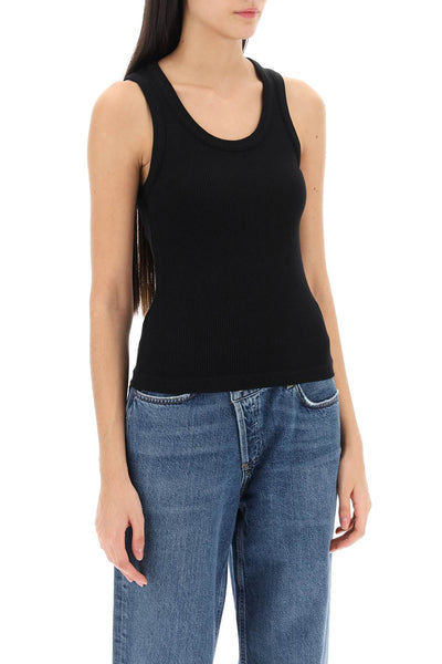 poppy ribbed tank top A7056 1260 BLACK