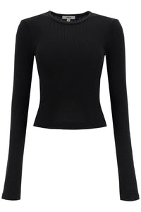 fitted long-sleeved top by A7119 3048 BLACK