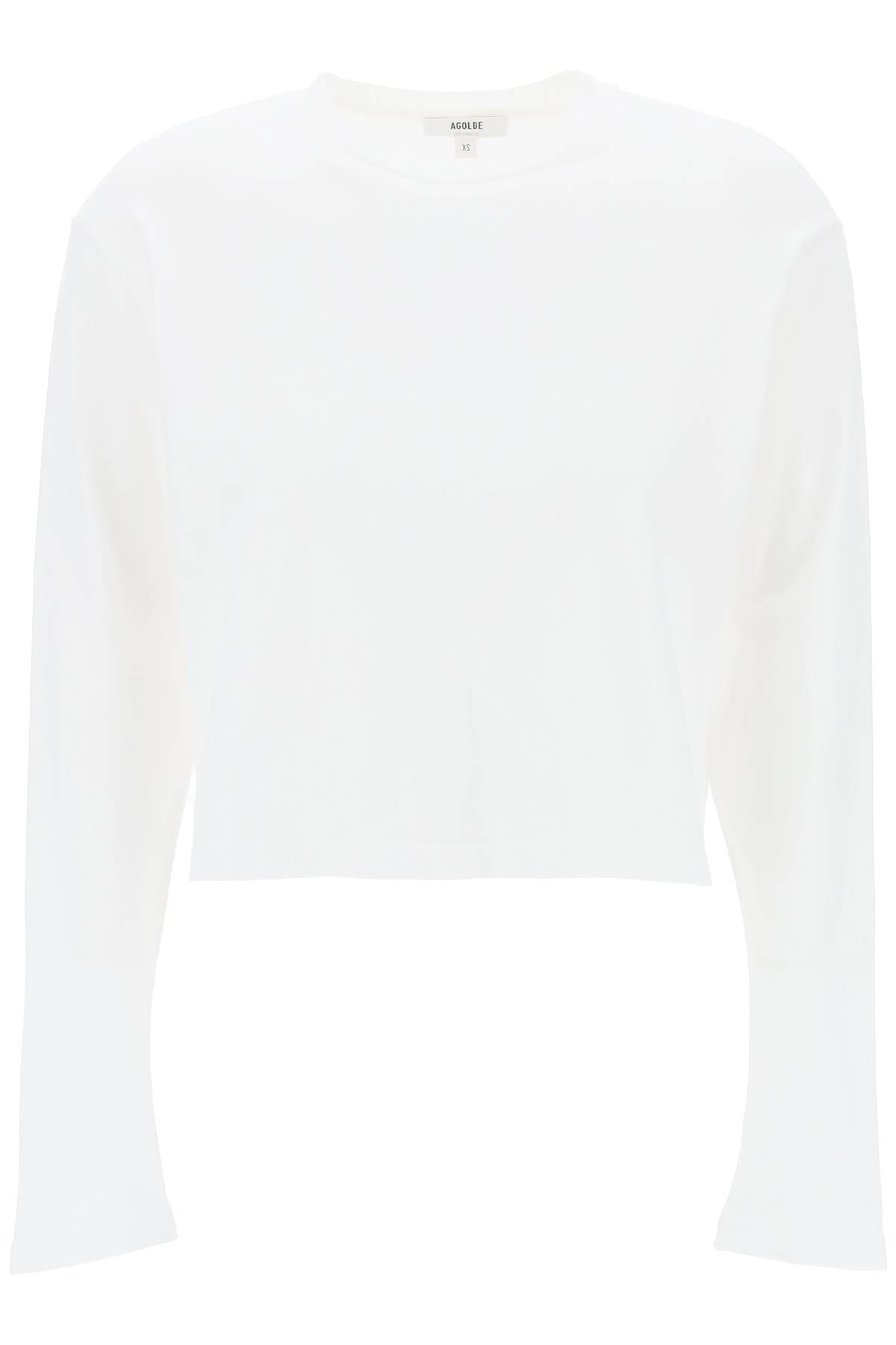 "cropped long-sleeved mason t A7209 1507 WHITE