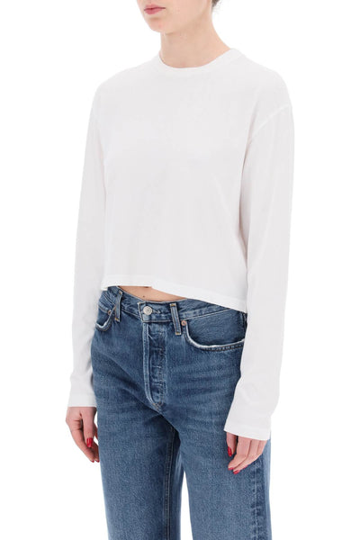 "cropped long-sleeved mason t A7209 1507 WHITE