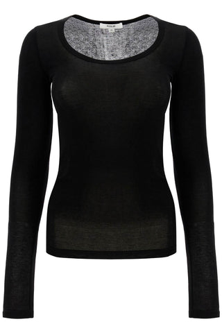 long-sleeved lyocell A7285 1618 BLACK