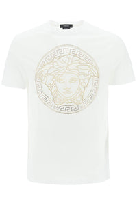 medusa-studded taylor fit t-shirt A77987 1A08491 OPTICAL WHITE