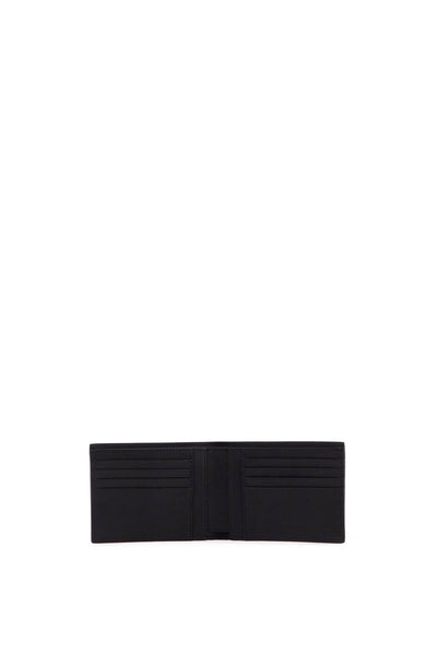 bifold wallet with metal logo. A8131 8001 MULTI BLACK