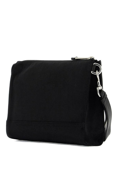 nylon logo pouch with zip A8401 8201 MULTI BLACK