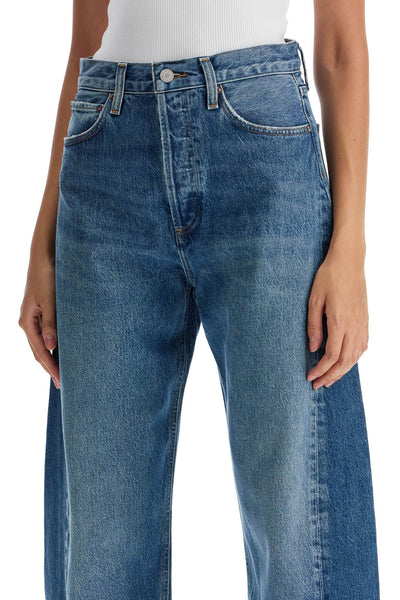 AGOLDE luna curved leg jeans A9039 1535 SPLIT | Italystation.com - Shop Now at italystation.com