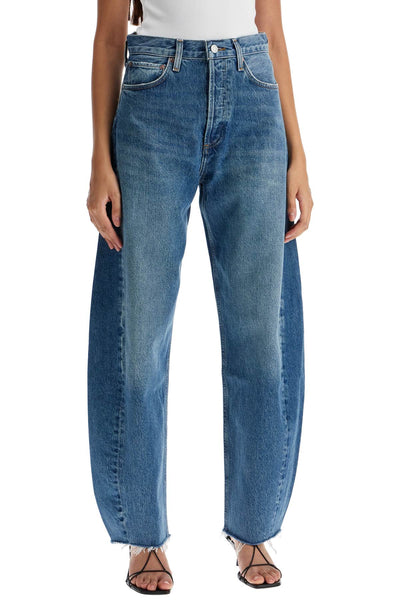 AGOLDE luna curved leg jeans A9039 1535 SPLIT | Italystation.com - Shop Now at italystation.com