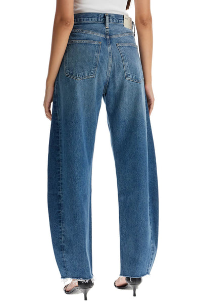 AGOLDE luna curved leg jeans A9039 1535 SPLIT | Italystation.com - Shop Now at italystation.com