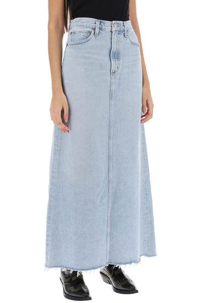 hilla maxi skirt in denim A9111 1141 PRACTICE