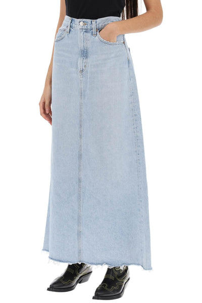 hilla maxi skirt in denim A9111 1141 PRACTICE