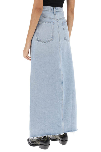 hilla maxi skirt in denim A9111 1141 PRACTICE