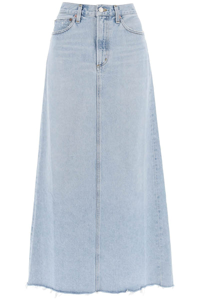 hilla maxi skirt in denim A9111 1141 PRACTICE