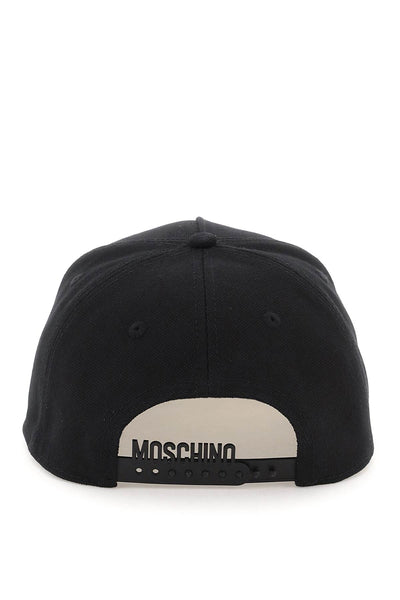 baseball cap with embroidered logo A9205 8266 BLACK