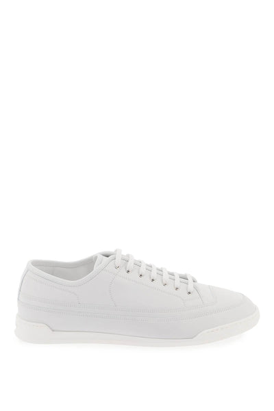 leather court sneakers in AA8ABCL WHITE