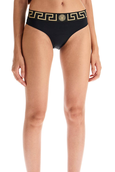 bikini bottom with greek border ABD01093 1A11119 BLACK