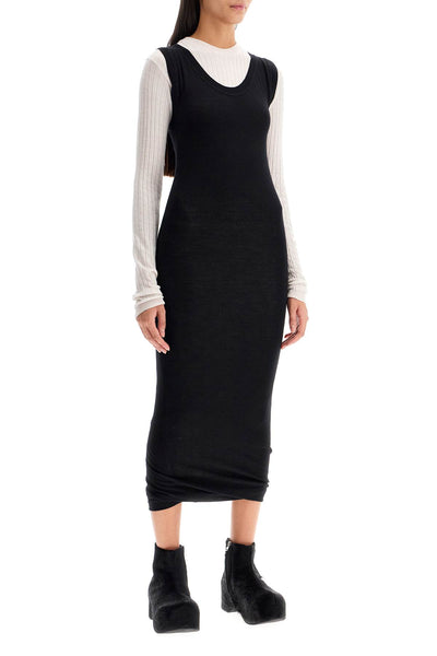 MARNI Layered knit dress abmd0229q0 ufw531 black | Italystation.com - Shop Now at italystation.com