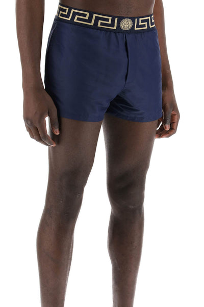 Versace greek sea bermuda shorts for ABU01022 A232415 BLUE GOLD