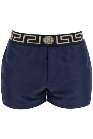 Versace 希臘海百慕達短褲 ABU01022 A232415 藍金