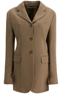 tailored wool blend jacket for men AH0273 MUD BEIGE