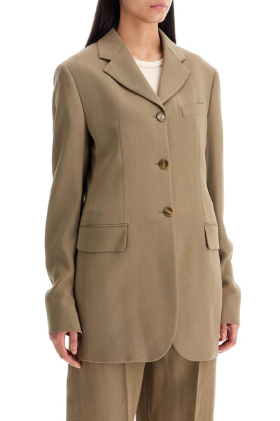 tailored wool blend jacket for men AH0273 MUD BEIGE