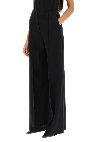 wool-blend tailored pants AK0703 BLACK