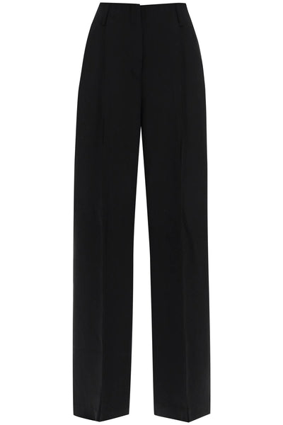 wool-blend tailored pants AK0703 BLACK