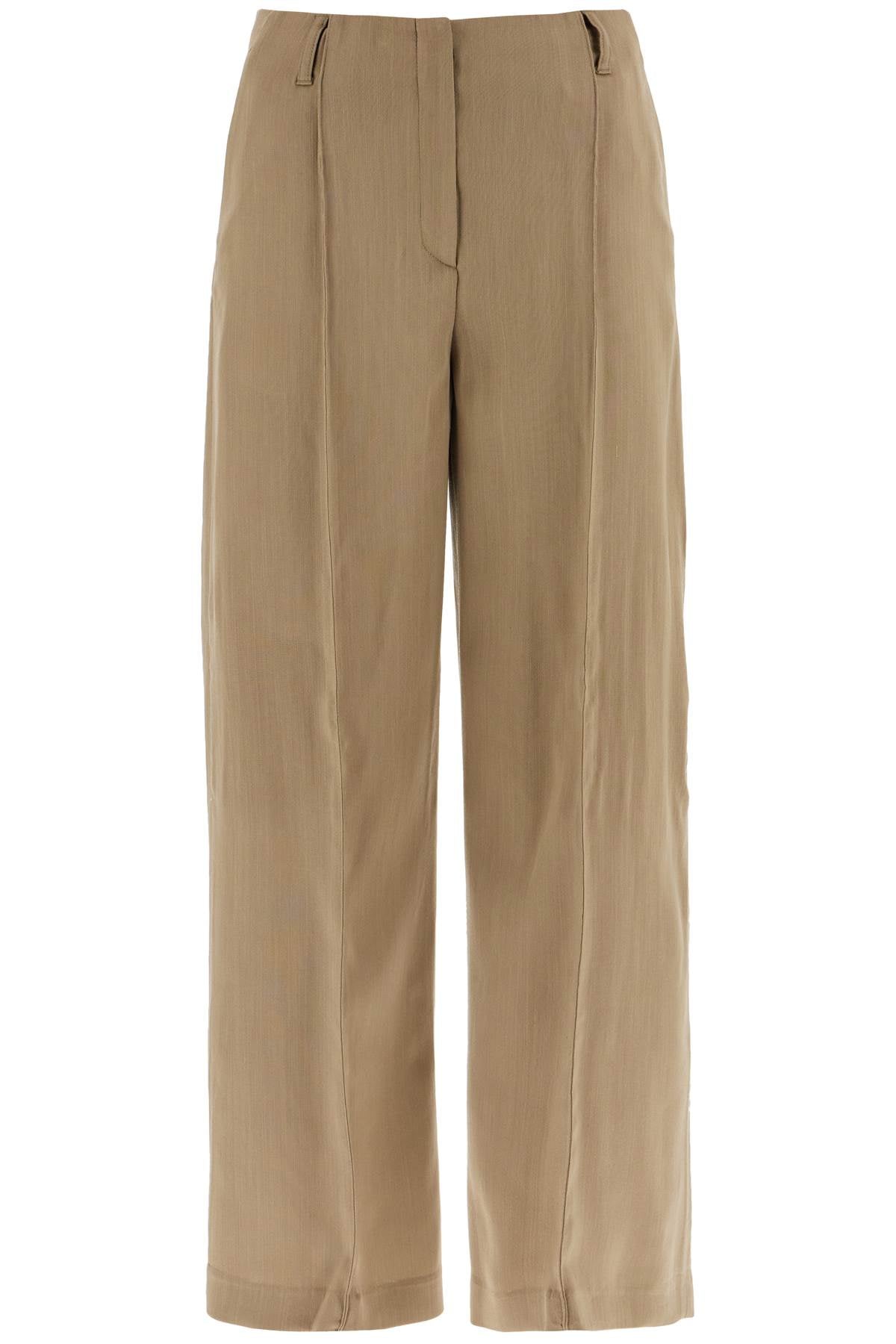 tailored wool blend trousers AK0811 MUD BEIGE