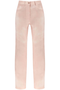 "denim effect trousers AK0837 PALE PINK