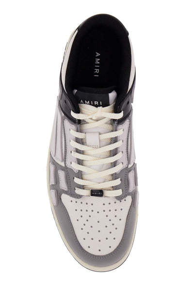 two-tone skel top low sneakers AMFOSR1031 BLACK WHITE GREY