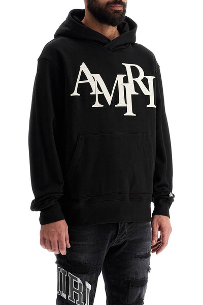 hoodie by amiri with staggered AMJYHD1052 BLACK