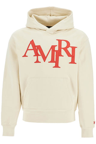 hoodie by amiri with staggered AMJYHD1052 BIRCH