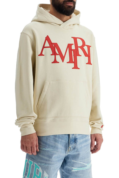 hoodie by amiri with staggered AMJYHD1052 BIRCH