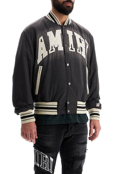 sun faded logo bomber AMOUBB1005 BLACK