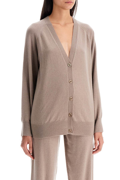 wool and cashmere cardigan AMPEZZO TORTORA