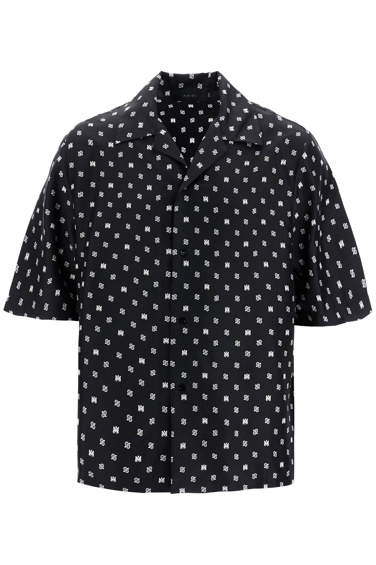 bowling shirt with pa pais AMSTBW1009 BLACK