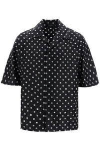 bowling shirt with pa pais AMSTBW1009 BLACK