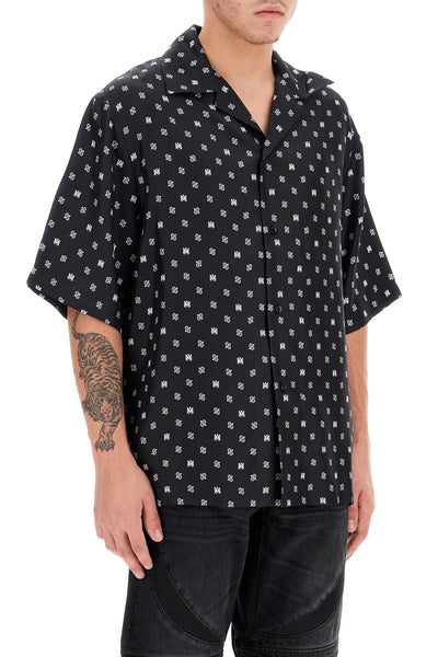 bowling shirt with pa pais AMSTBW1009 BLACK