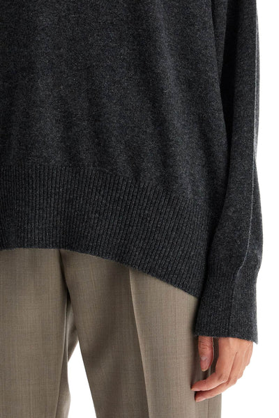 cashmere pullover sweater for ANAA ANTHRACITE MELANGE