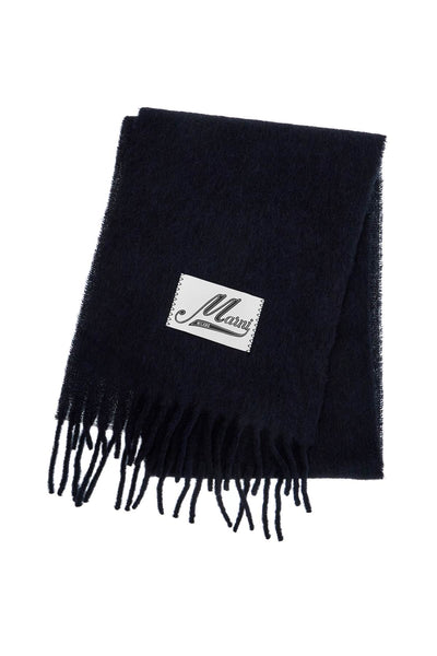 alpaca wool scarf ASZC0005A0 UTW918 BLUBLACK