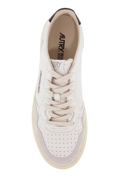 leather medalist low sneakers AULMGS33 WHT BLK