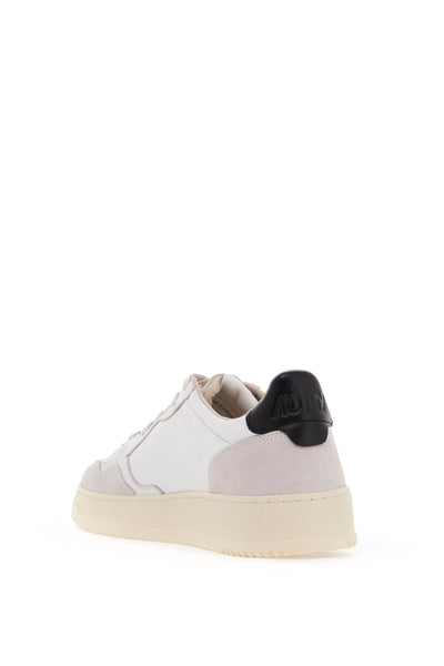 leather medalist low sneakers AULMGS33 WHT BLK