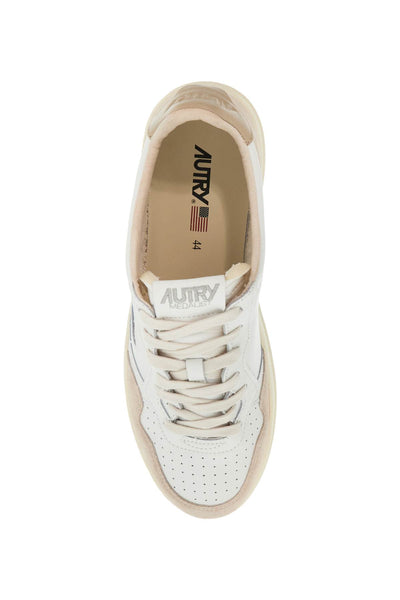 leather medalist low sneakers AULMLS58 WHT PEPPER