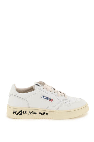 leather medalist low sneakers AULWLD06 DRAW  ACTION PRT